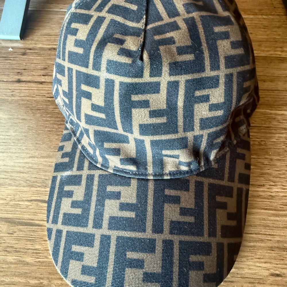 Fendi Black and Brown Monogram Hat